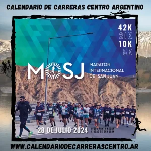 Flyer de carrera Maratón Internacional de San Juan 2024