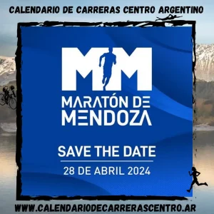 Flyer de carrera Maratón de Mendoza 2024