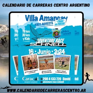 Flyer de carrera Schnell Adventure Race Villa Amancay 2024