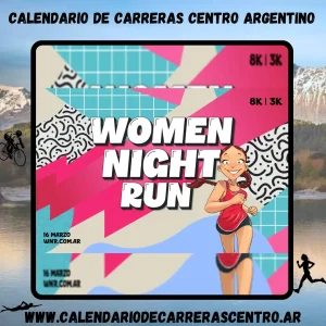 Flyer de carrera Women Night Run 2024