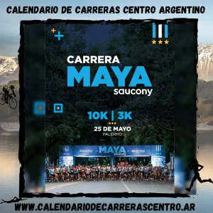 Flyer de carrera Carrera Maya 2024