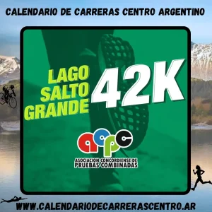 Flyer de carrera Maratón Lago Salto Grande 2024