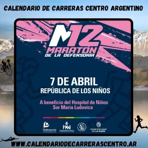 Flyer de carrera Maratón de La Defensoría 2024