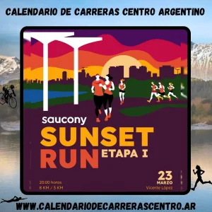 Flyer de carrera Saucony Sunset Run ET. 1 2024